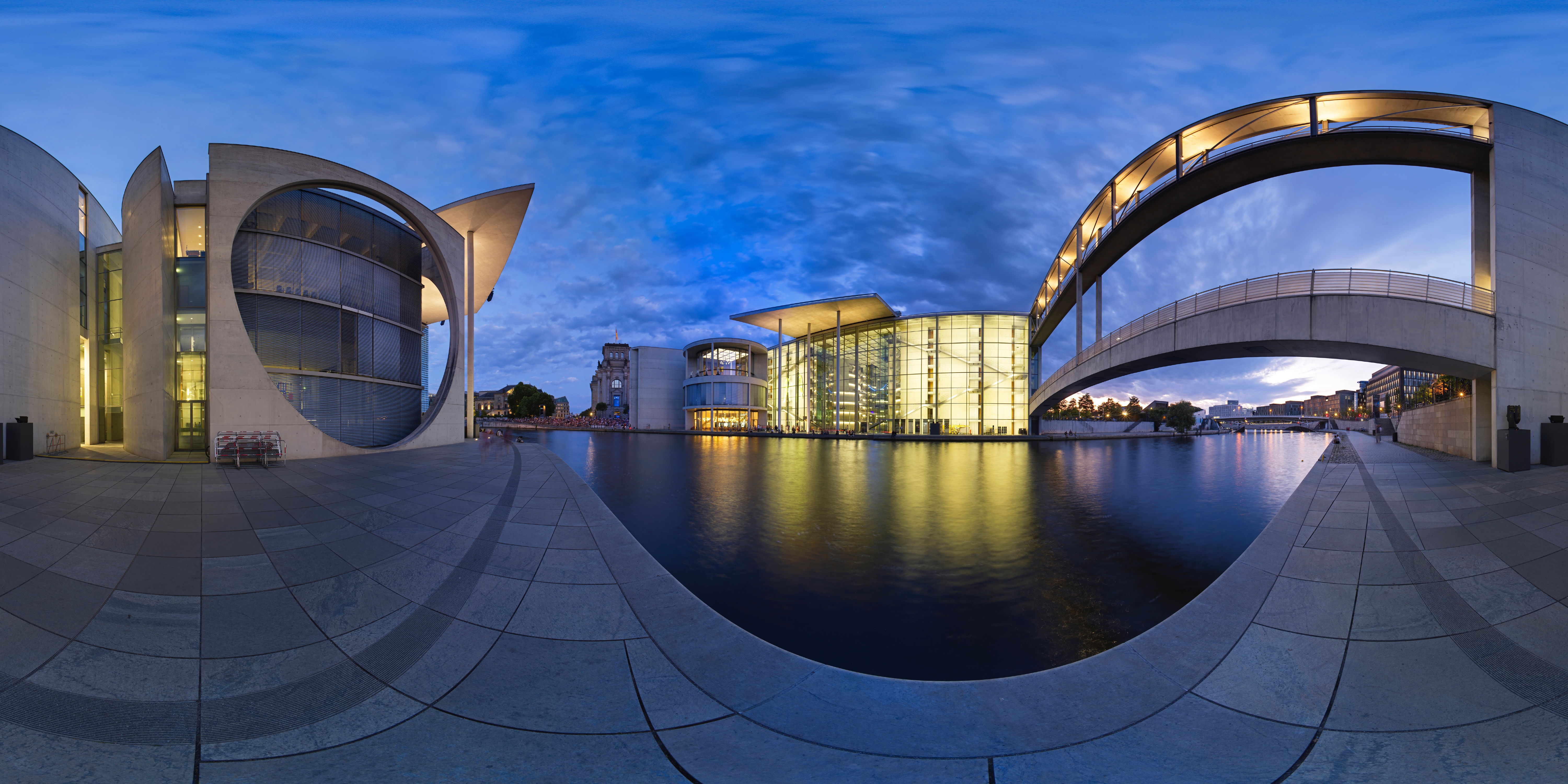 Spreebogen mit Regierungsgebäuden, Berlin, Deutschland, Europa